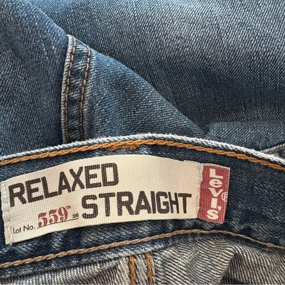 Levi’s 559 Relaxed Straight Jeans Men’s Blue Denim 34x32 - Picture 4 of 10